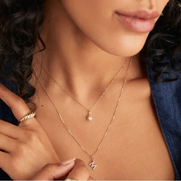 Mejuri 14k Yellow Gold/Aquamarine March Birthstone Sphere Charm - Picture 11 of 11